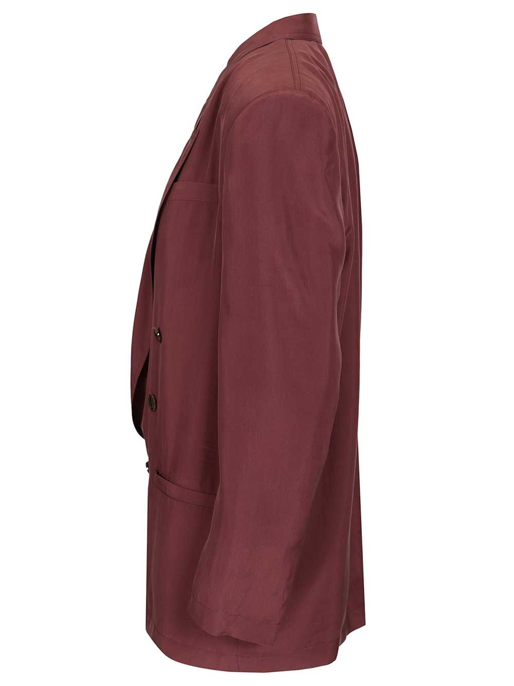Saint Laurent Veste Giacche - Bordeaux | 2f6e74fe064330453ab53ed25537f4c02b7762bd