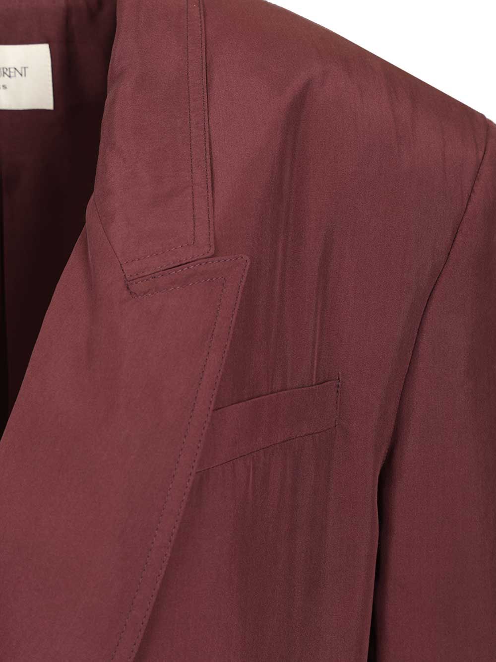 Saint Laurent Veste Giacche - Bordeaux | 95c2cf803db20ca726022e77aee44d422f0428ab