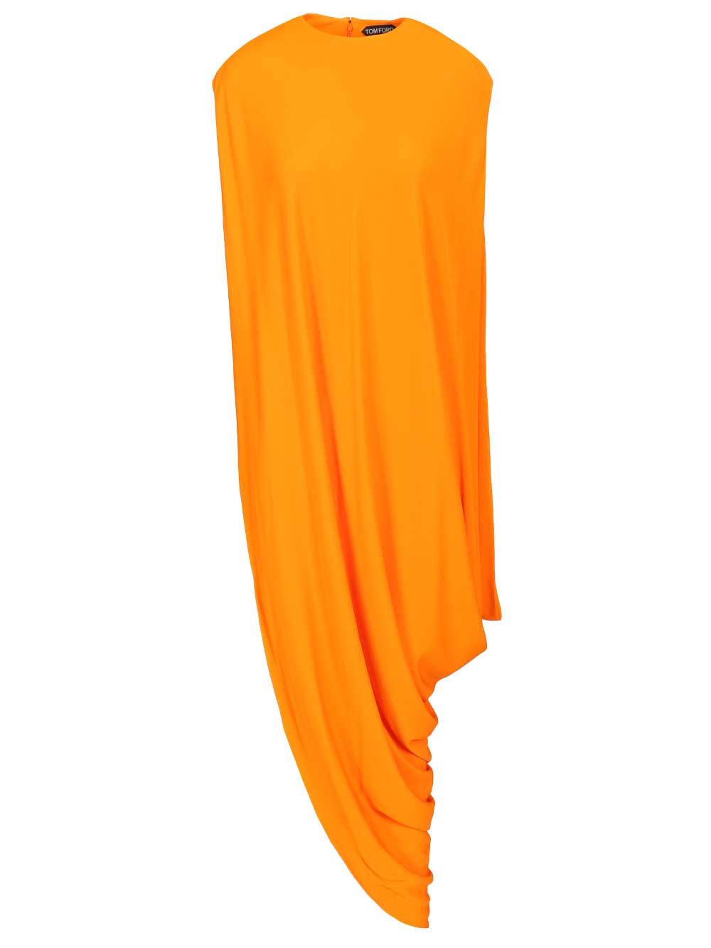 Tom Ford Top Impossible Asymmetric Cap Top - Arancione | c51aec050ebcb49708e004bbc0b4867534bd7e0c
