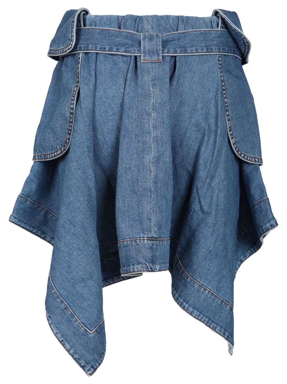Loewe Denim Cargo Skirt Gonne - Light blue | c507cf6cd96bb9d5ec2810a6063ff4502712f6df