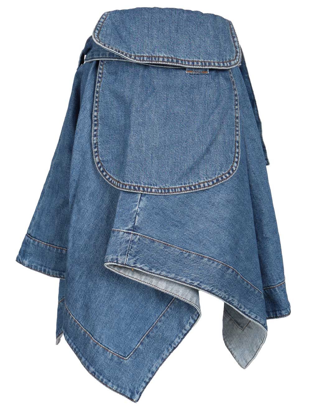 Loewe Denim Cargo Skirt Gonne - Light blue | 5b3712889b84115a67822f08e0cb7abe77e2c399