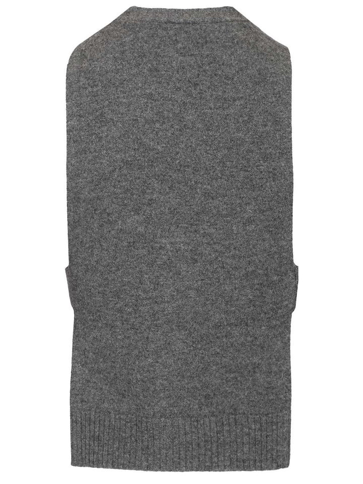 Miu Miu Cashmere Cardigan Vest Knitwear - Grey | e216877daaf6121a586132e95bc8ac9b7f529452