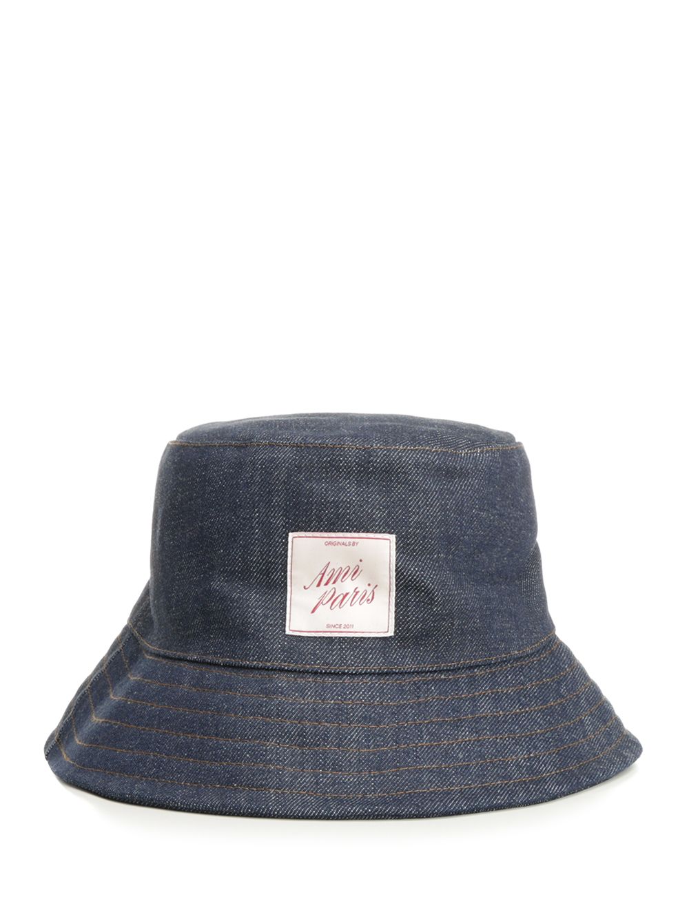 Ami Topstitchings Denim Hat Raw Indigo Denim Cappelli - Blu | 4c36c99377a27dde1c990cec851c5773b29c885c