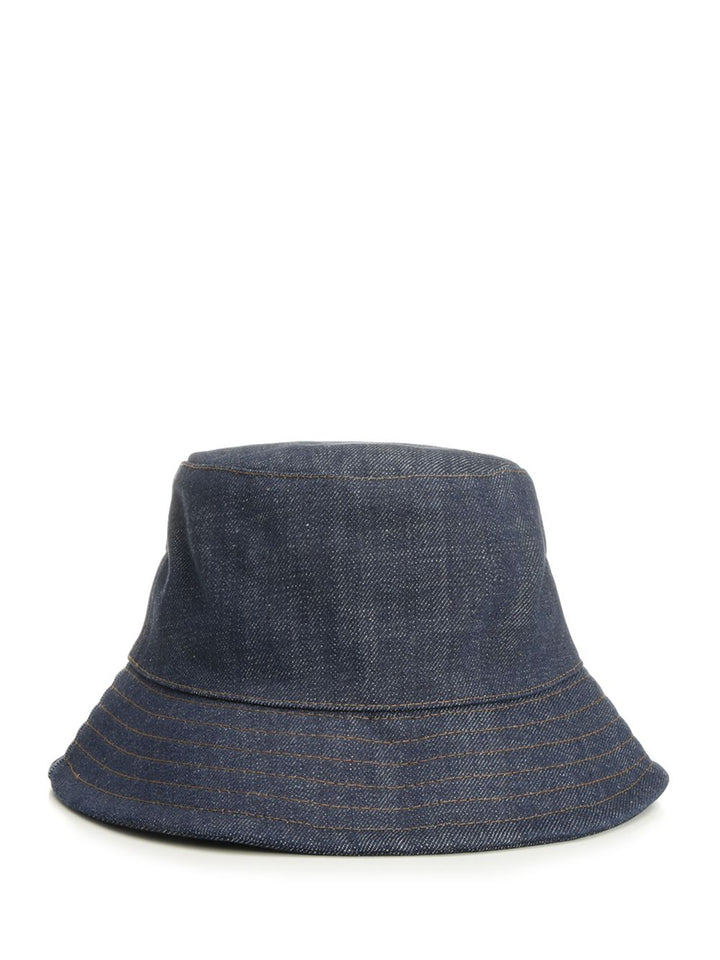 Ami Topstitchings Denim Hat Raw Indigo Denim Cappelli - Blu | 584bfc803da4cd54ce716994a8dfd3bbde4d8378