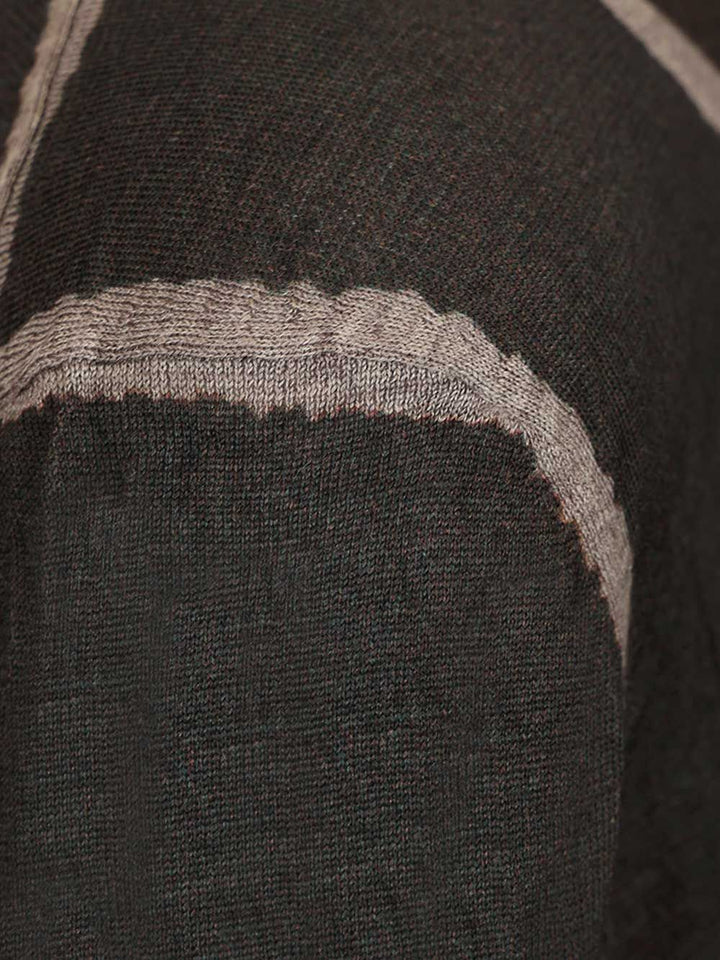 Acne Studios Crumpled V-Neck Sweater Knitwear - Marrone | 8be35826b0a0d42007cf2f5f8f94c116ab2d8f43