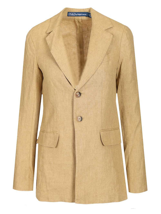 Woven-Blazer/Sport Coat Giacche Beige