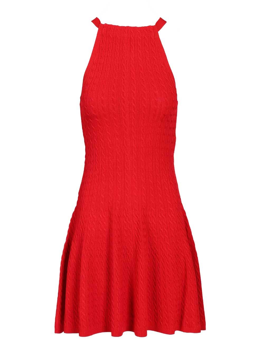 Polo Ralph Lauren Cable Knit Halter Dress Abiti - Rosso | f3aa55fbda9727ed00cd9b5cea775b83ccbf5270