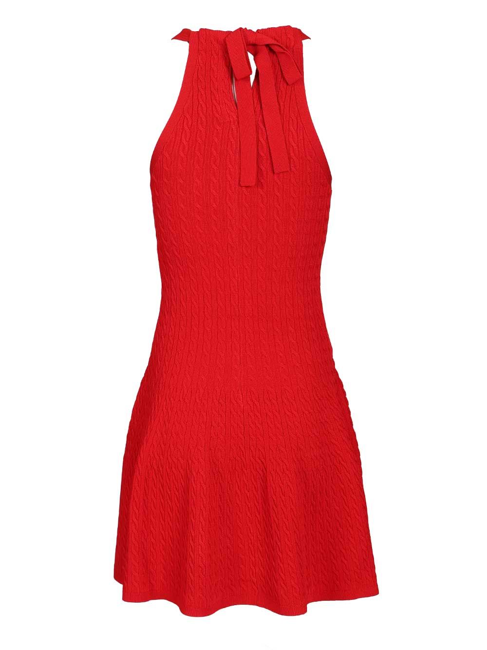 Polo Ralph Lauren Cable Knit Halter Dress Abiti - Rosso | 7e84904c548afe0d4fb6bc154a13507a6b5d7b5b