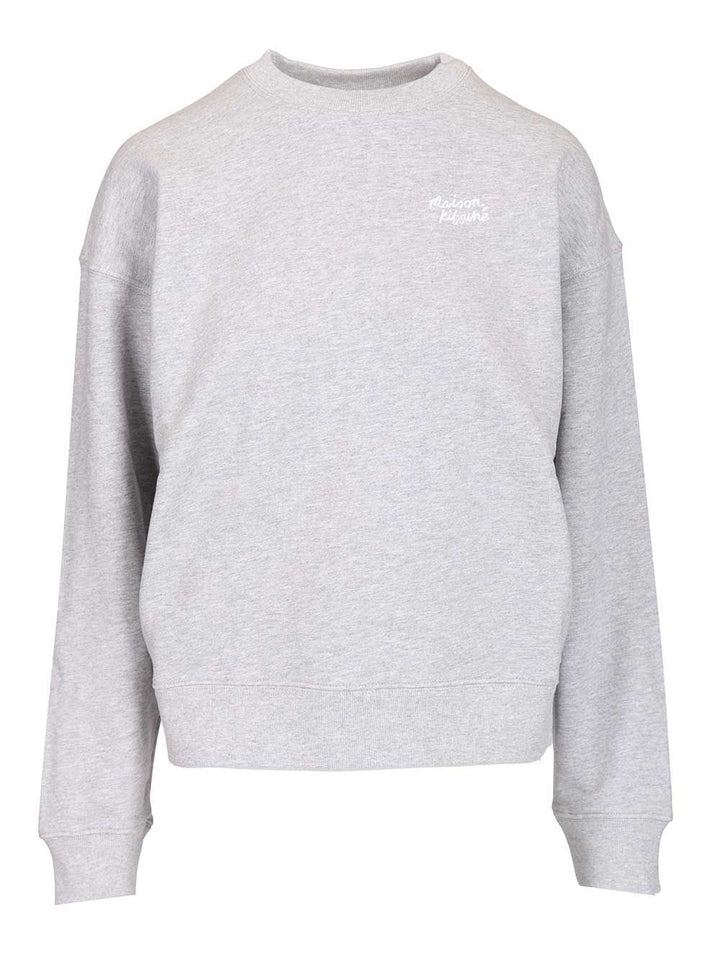 Maison KitsunÉ Organic Cotton Sweatshirt Sweatshirts - Grey | ad7d81a991ea42110e57cb52a2b76a92190d05d4