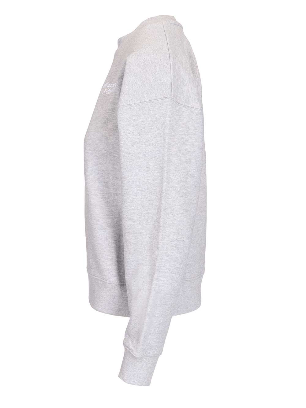 Maison KitsunÉ Organic Cotton Sweatshirt Sweatshirts - Grey | 9112283c4a7f1f04cc01bfa346e1726ff090cc4b