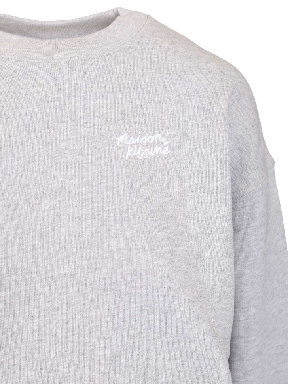 Maison KitsunÉ Organic Cotton Sweatshirt Sweatshirts - Grey | e91c53995bbfd603470914dc4d6dfe809053072e