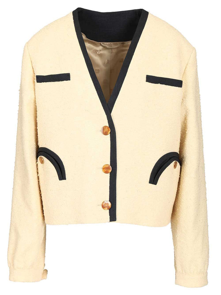 Blazé Milano Orinda Bolero Jacket Giacche - Bianco | ebc4b138a1d88eb3f05c53f7e880655637ffa463