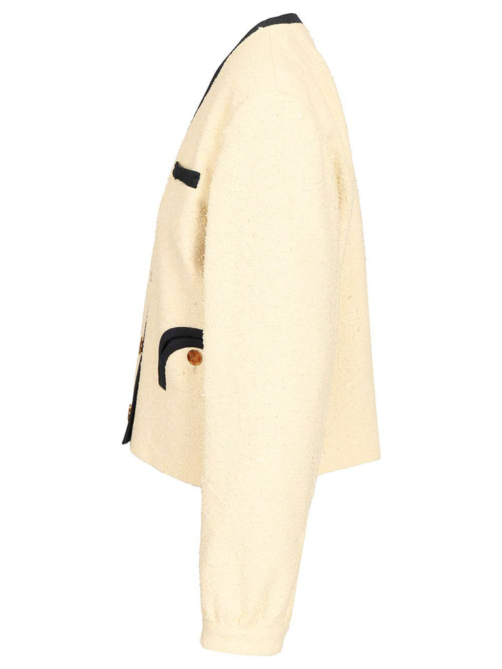 Blazé Milano Orinda Bolero Jacket Giacche - Bianco | b48f9974400647c386effaee30ef3d39736781a5