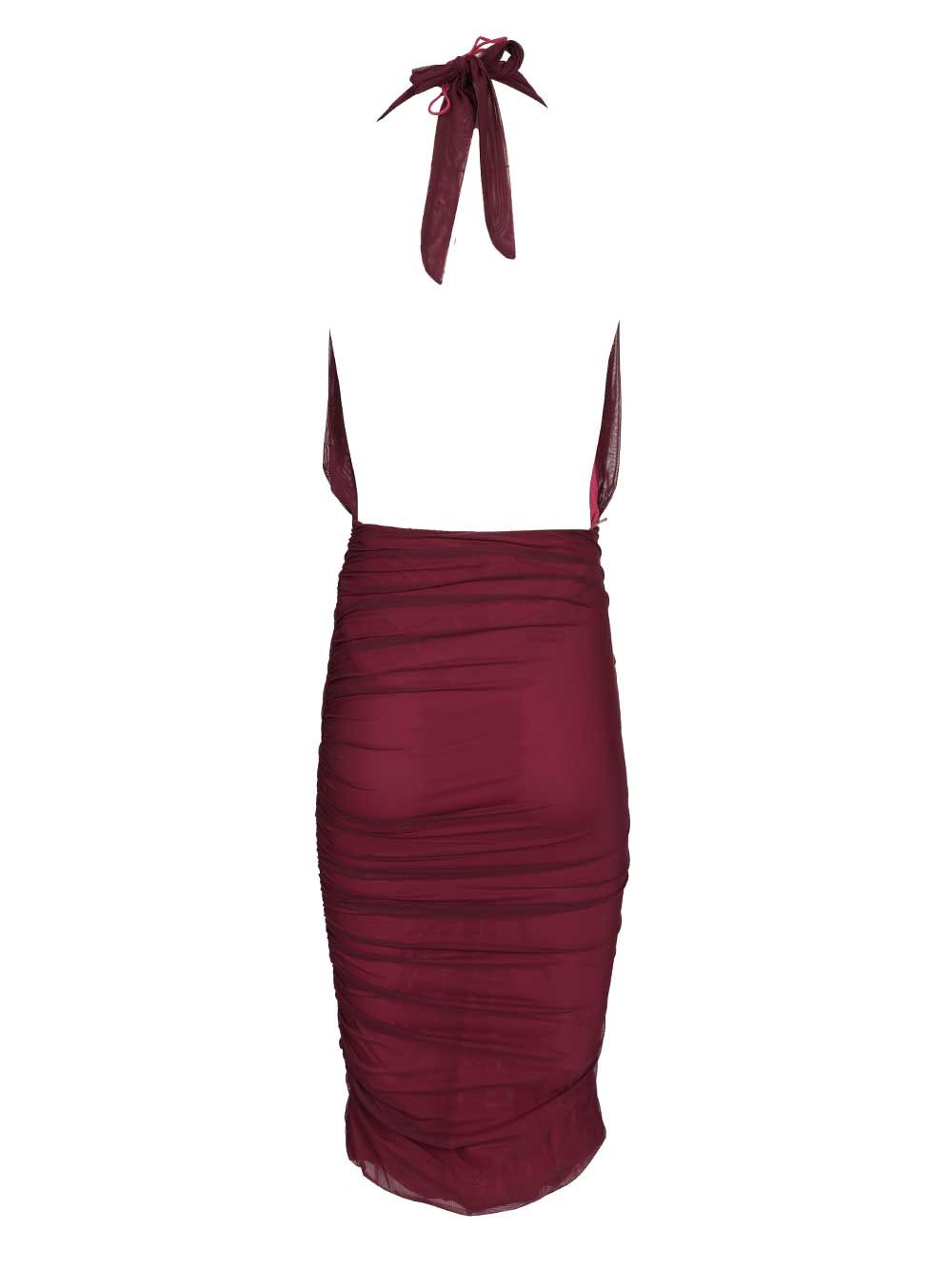 Amazuin Tamie Sheer Transparent Dress Abiti - Bordeaux | e4f3d613069728d2a4e5f8fc747ba1045badeffe