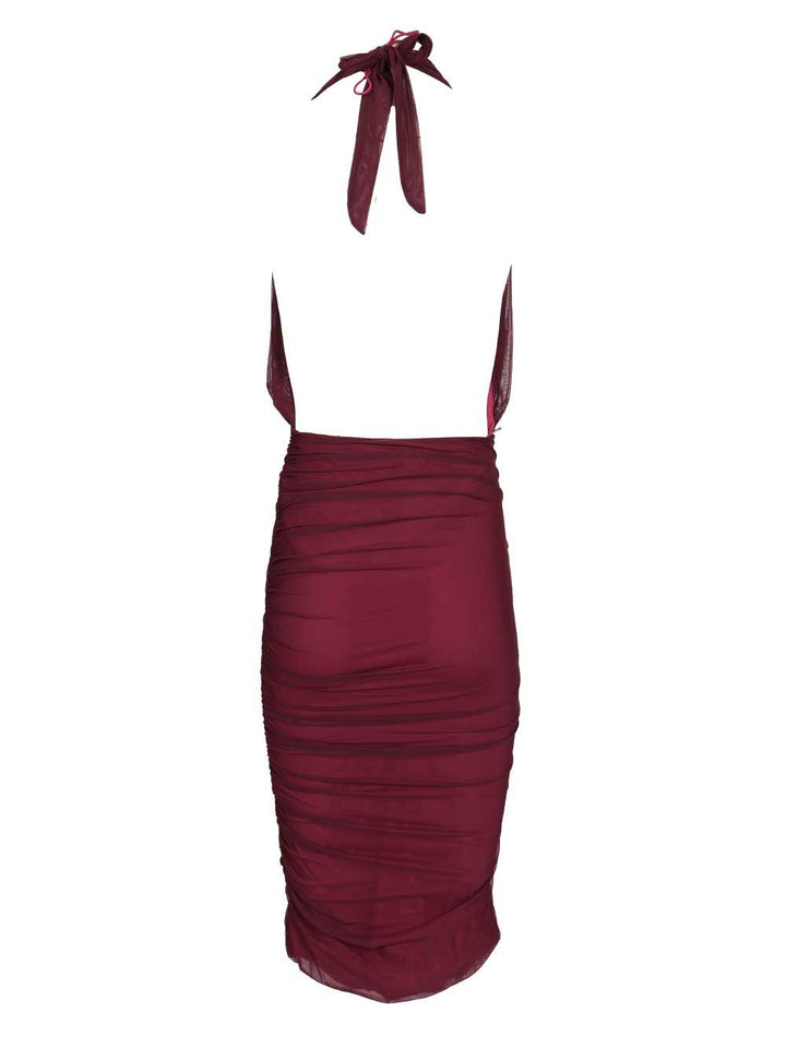 Amazuin Tamie Sheer Transparent Dress Abiti - Bordeaux | e4f3d613069728d2a4e5f8fc747ba1045badeffe