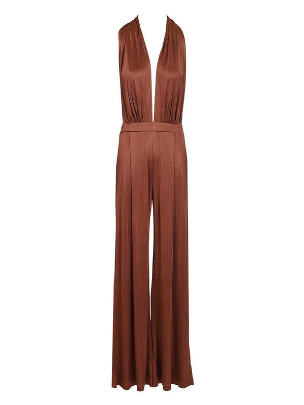 “Lennox” Jumpsuit Tute Intere Marrone
