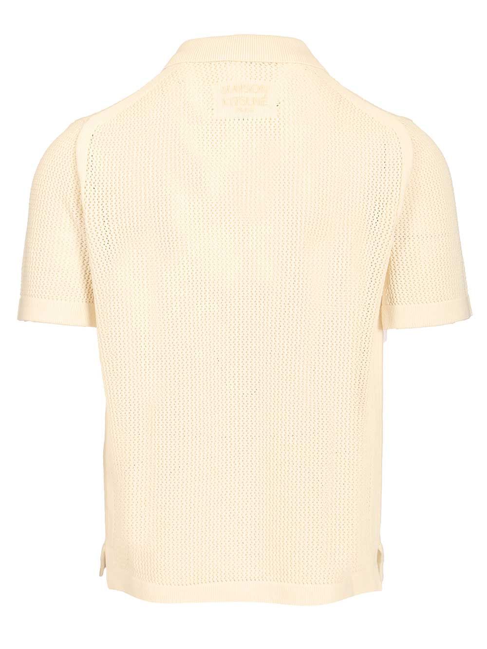 Maison KitsunÉ Short-Sleeved Cardigan Knitwear - Bianco | 2de02429addf06a705c8dd3a22d46d1f458a7fdc