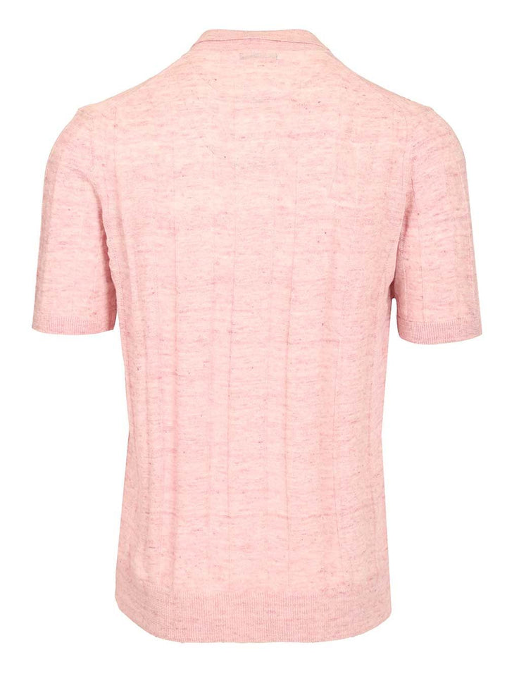Al Duca D'Aosta Ribbed Polo shirt - Rose | dc4b769bdc4757d5883289a40913f4cd959fe3dd