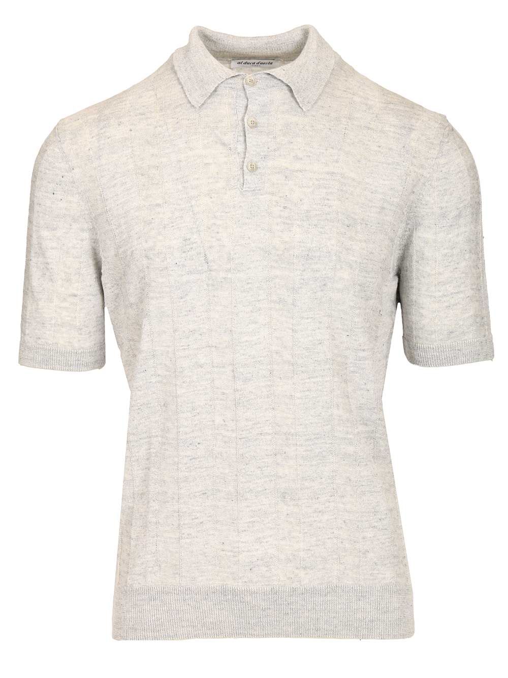 Al Duca D'Aosta Ribbed Polo shirt - Grey | 1b26719a2e7fe0c4267326eafb275df506d80c8b