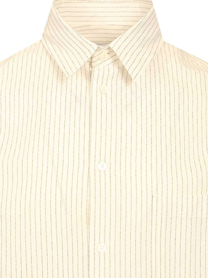 Maison KitsunÉ Striped Oversize Shirt Shirts - Bianco | f9f26aef27c4d0bc82c51fcf4de01ceba3e50f28