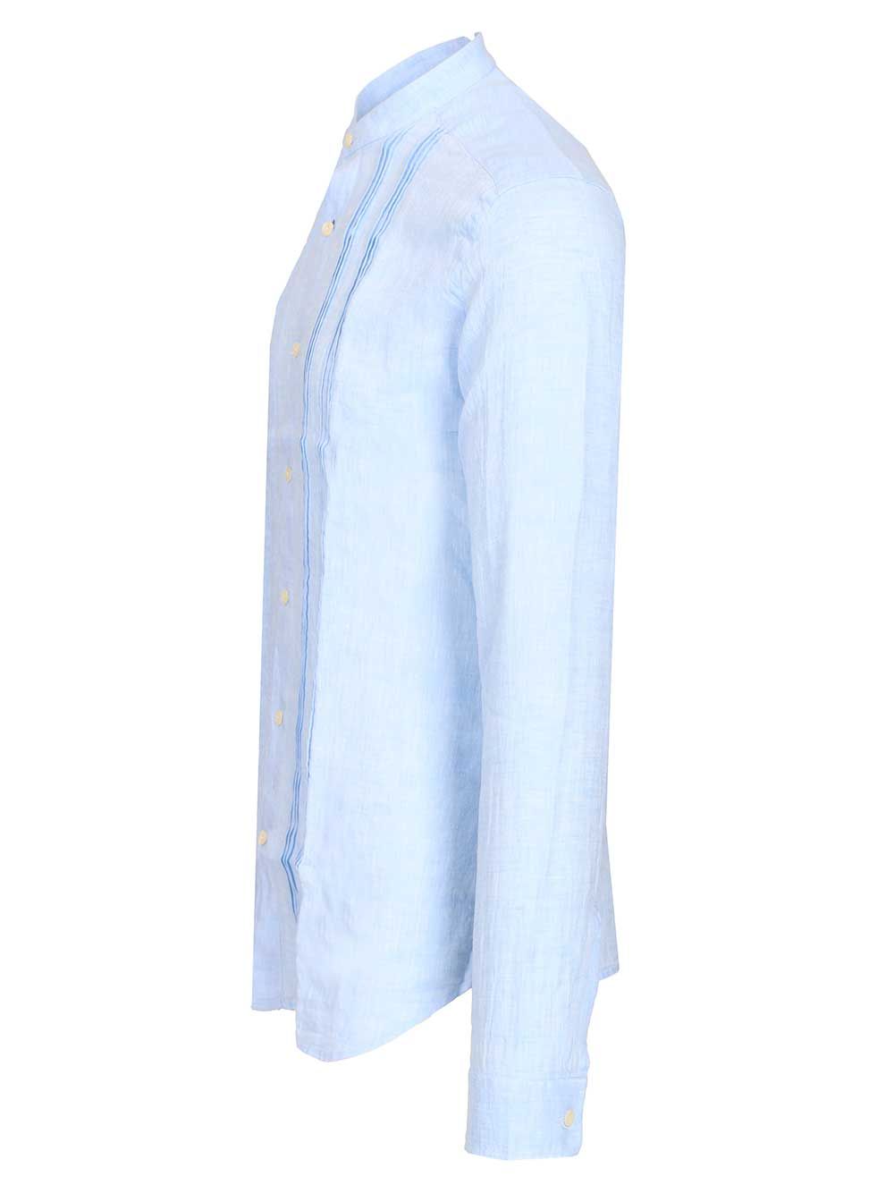 Al Duca D'Aosta Linen Shirt Shirts - Light blue | ab994e5c345e40b0af8ae028fcdcf40ee58e89a6