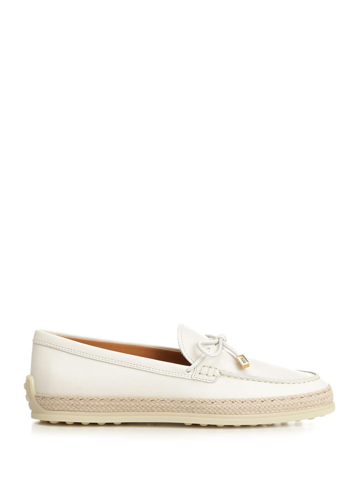 Tod'S Leather Moccasin Scarpe basse - Bianco | fe23e2a92542b536fba82facefc4ae65253ee959