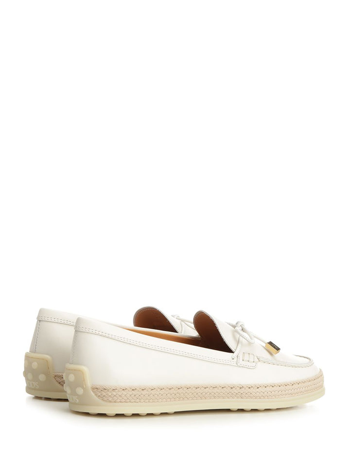 Tod'S Leather Moccasin Scarpe basse - Bianco | ff83e16c340ab17426b9d30c078a12797b6f13b6