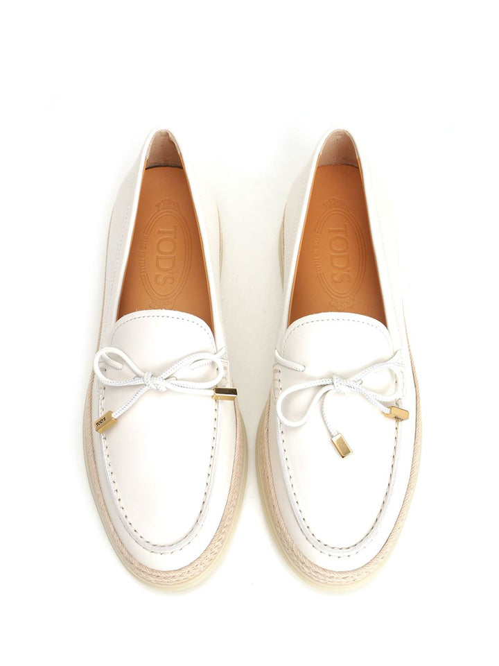 Tod'S Leather Moccasin Scarpe basse - Bianco | 1eddaf86c5dff342263161183da840ba7034c257