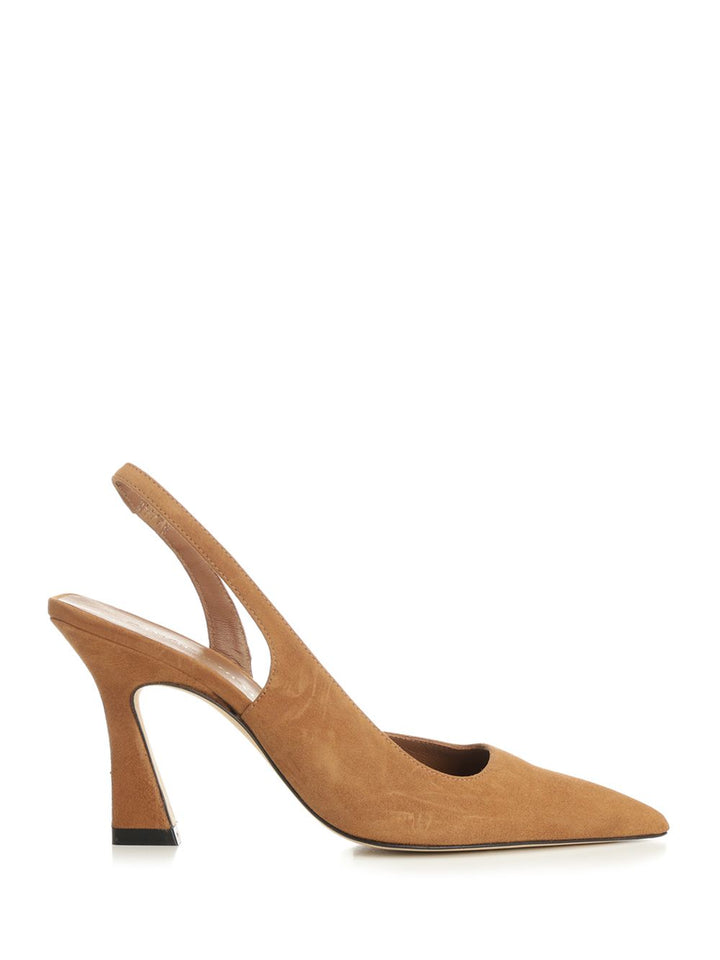 Stuart Weitzman Vinnie 85 Suede Slingbacks Decollete - Beige | b69f1f82ad174dca2f3201ae14e66f78a4739c12