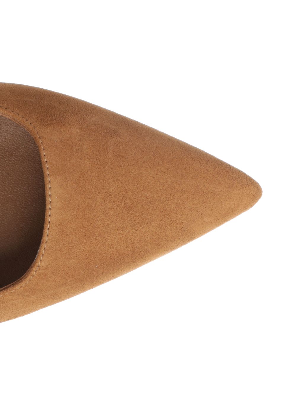 Stuart Weitzman Vinnie 85 Suede Slingbacks Decollete - Beige | 25f580709b2d76ed44612e1c630b5ddbceeb4e0a
