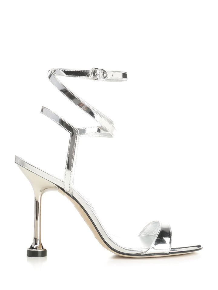 Stuart Weitzman Nudistini Wrap 100 Sandali - Silver | 8a08fb5f0b68d23d1fa72af28b3249f4b654847f