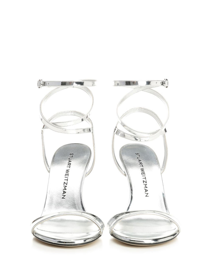 Stuart Weitzman Nudistini Wrap 100 Sandali - Silver | add374445213f5140308563467a8944ede182a00