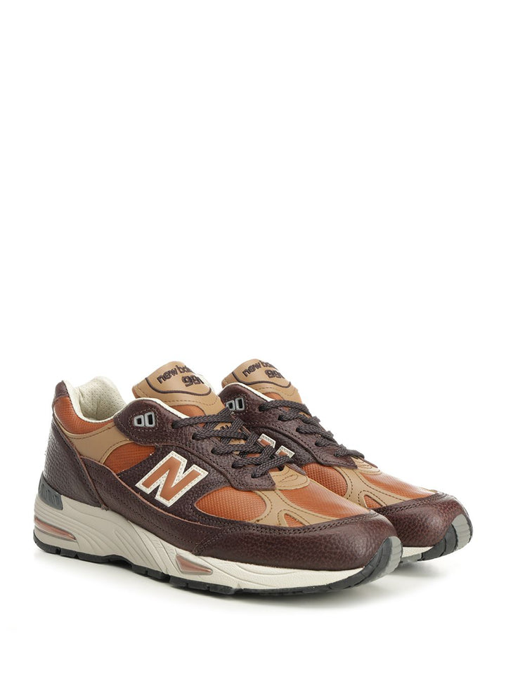 New Balance 991 Chocolate Plum - Caramel Cafe Leather Sneakers - Marrone | 846d54cacb7a068d404537e63c70e2e09cfa4132