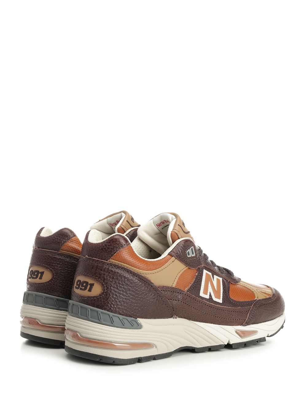 New Balance 991 Chocolate Plum - Caramel Cafe Leather Sneakers - Marrone | 2c87db85a843c62048946b21bf85a2b52f013f77