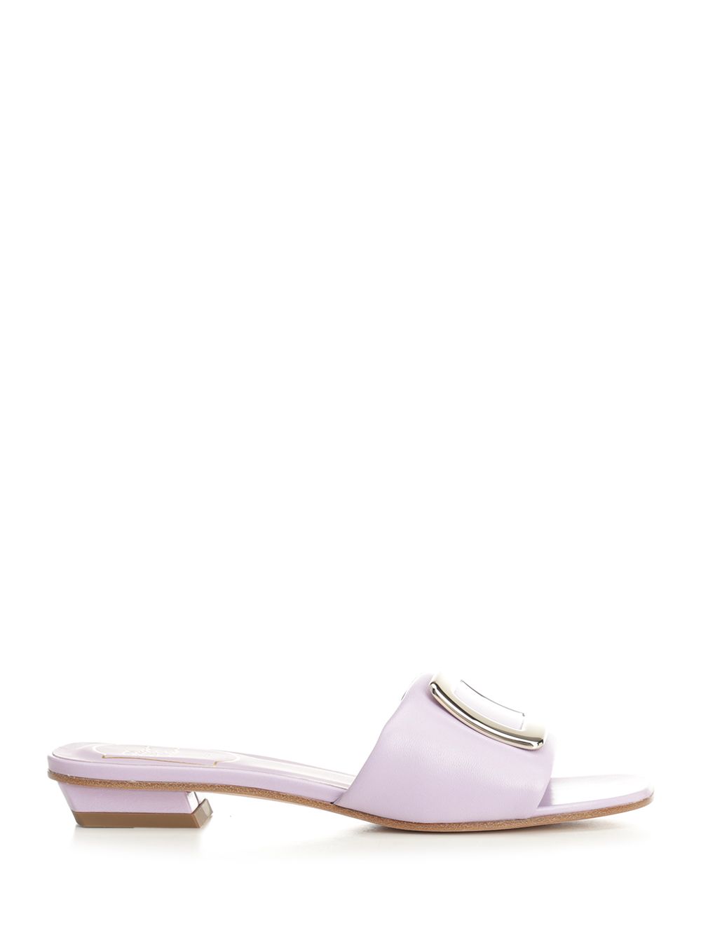 Roger Vivier Belle Vivier Leather Mules Sandali - Violet | c7dba29bef5143e781c3d960b12b704e18dffbac