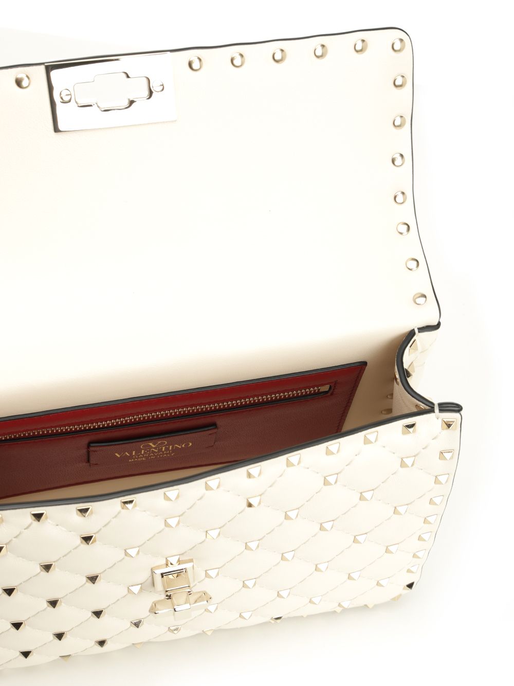 Valentino Garavani Rockstud Spike Shoulder Bags - Beige | 224cb113324092239b76388e882708c8c12c64fc