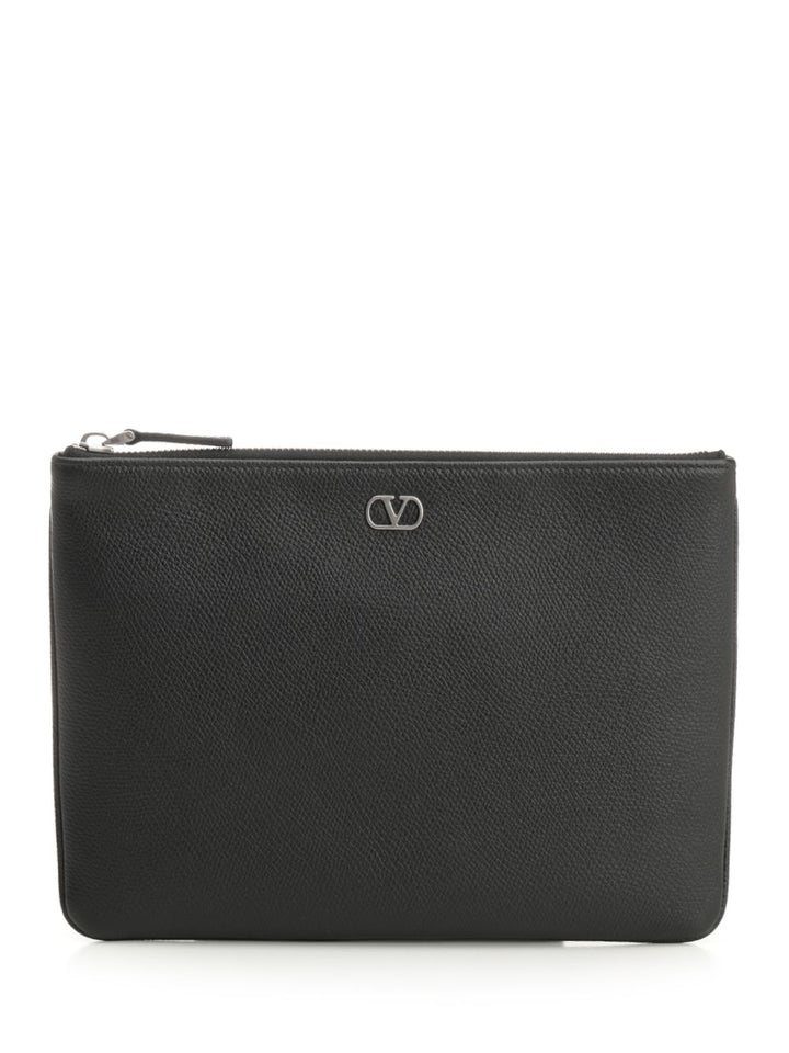 Valentino Garavani Vlogo Signature Small leather goods - Nero | 0ed1ca1ff740e4ab8263e547a007e07c05fca55f