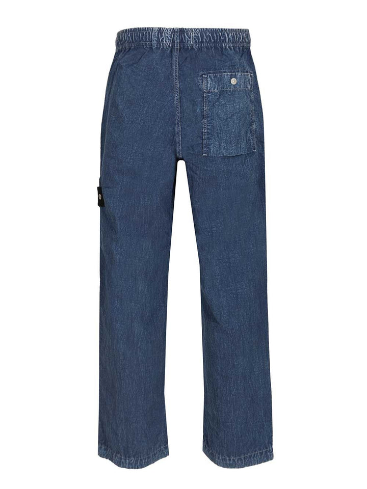 Stone Island Denim Research Hollow Fibre Nylon Indigo-Tc + Marmo Corrosion Indigo Trousers - Blu | f9b1ead8b0e62ef39c3444e437d5a15ab9f73d3f