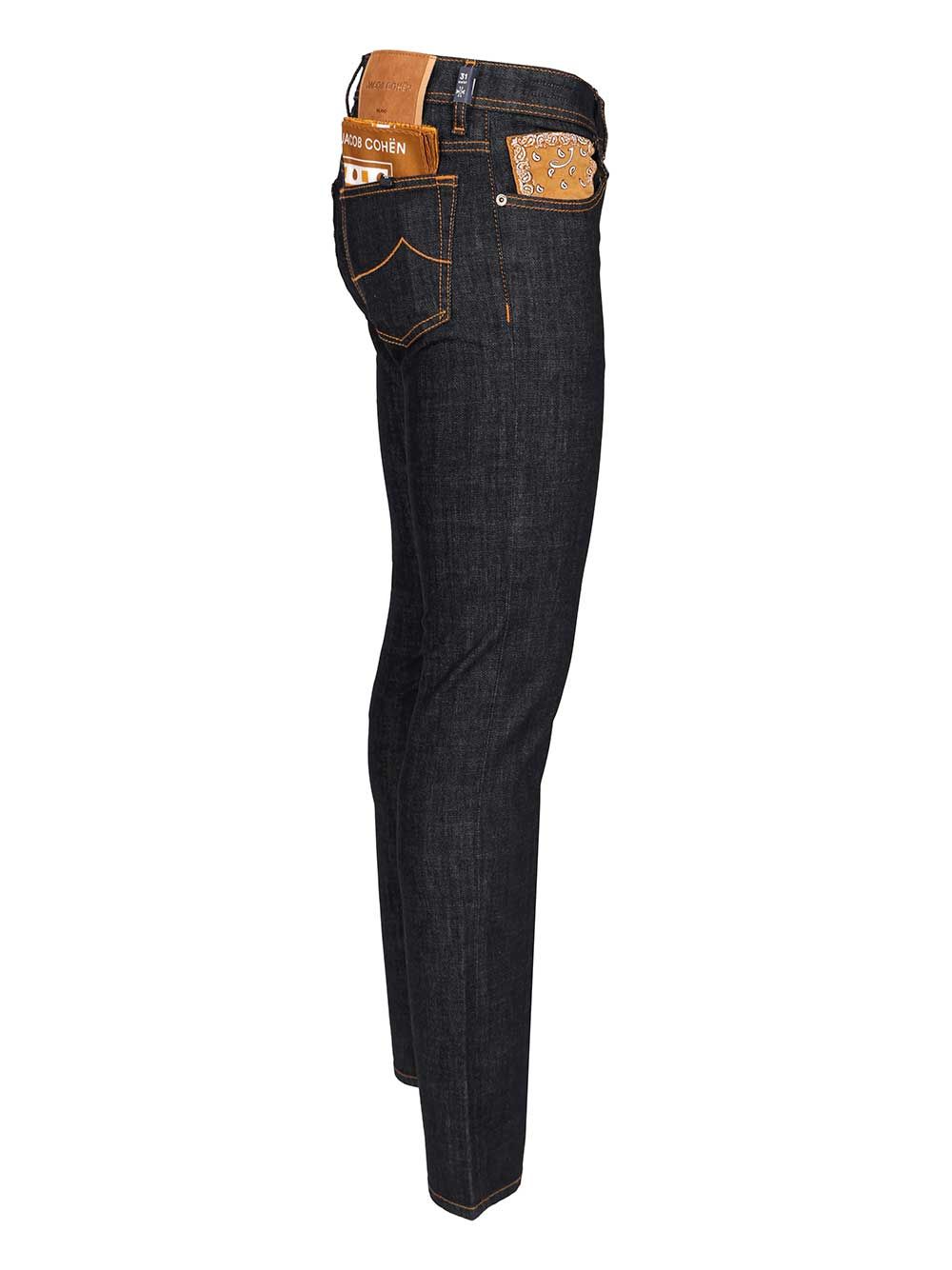 Jacob Cohen 5 Pkt Slim Fit Bard V1 11 Oz Blu Salpa Beige Jeans - Blu | a191b18130de695e4bec49b5e227e2f48bd4fd81