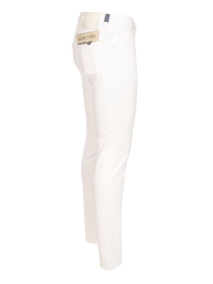 Jacob Cohen Pant 5 Pkt Slim Fit Nick L1 Salpa Bianca 9 Oz Jeans - Bianco | 9e41678a5ec8e6a378aae321604ca607b93f19f8