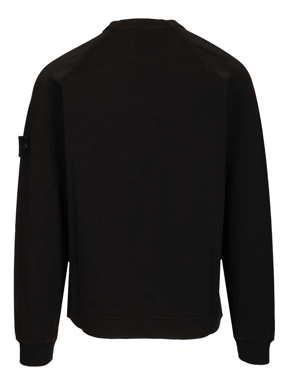 Stone Island Ghost Sweatshirt Stretch Cotton Fleece, Garment Dyed S.I. Ghost Sweatshirts - Nero | 2cfa80cc7e6efa6496012faead7fe84865de3f51