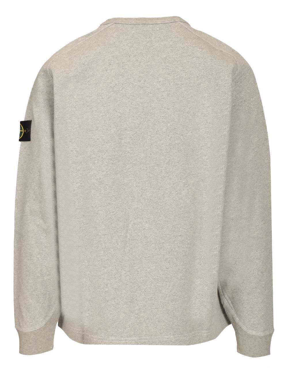 Stone Island Grey Melange Sweatshirt Sweatshirts - Grey | 5262efbac84e1609102c6b939c723da1a85a8548
