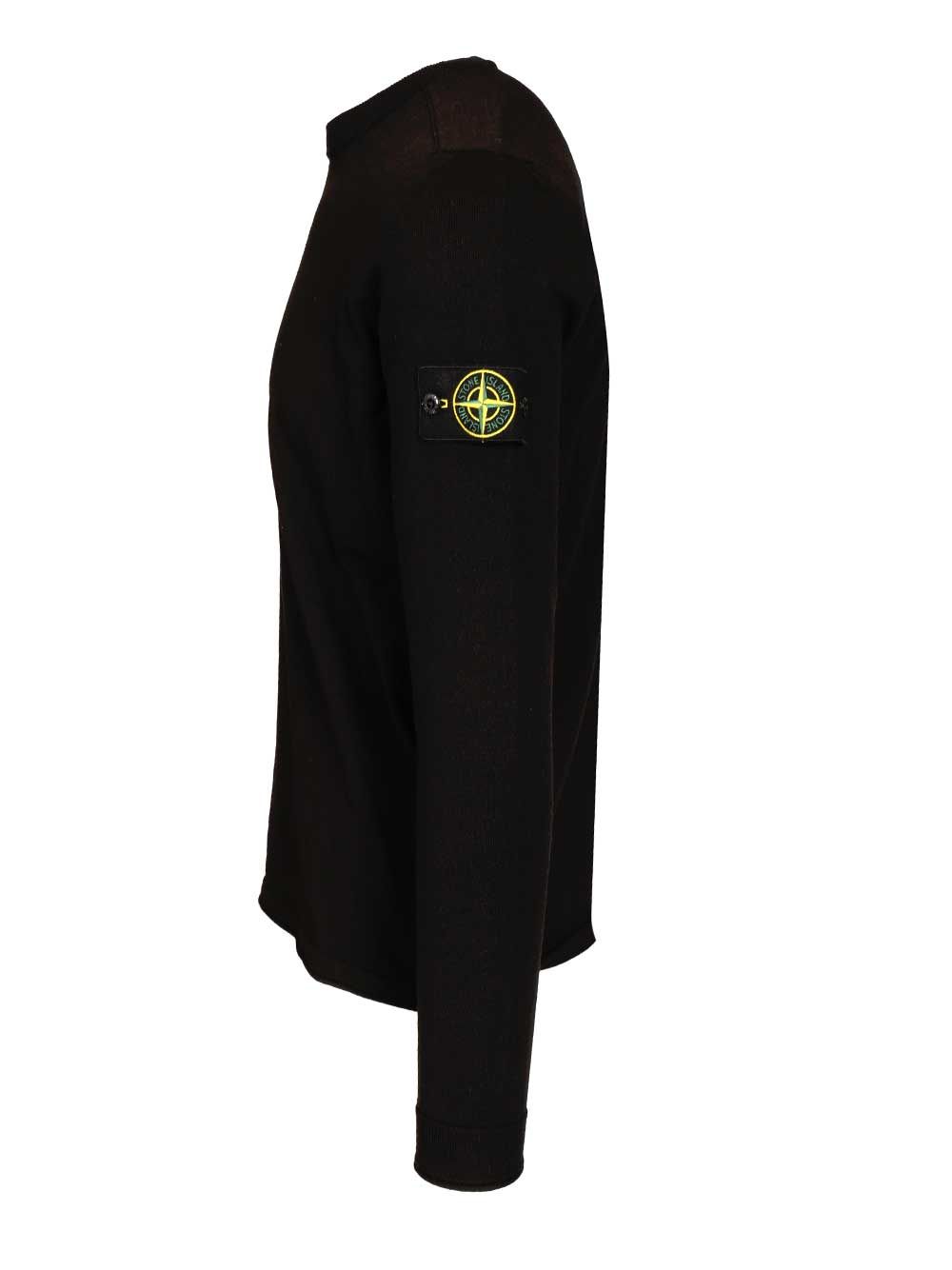 Stone Island Lightweight Organic Cotton Sweater Knitwear - Nero | 0111fd3e4244f8f954b7418d49b813484287e0d8