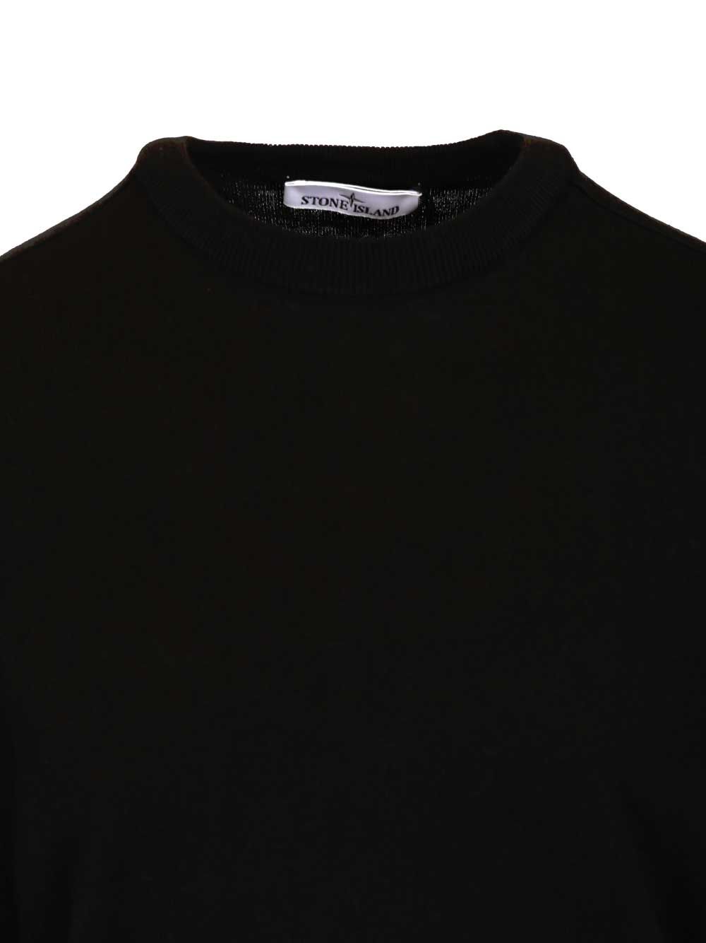 Stone Island Lightweight Organic Cotton Sweater Knitwear - Nero | 3563f6177416e47b0d777fb6b2b5cea97af7cac4