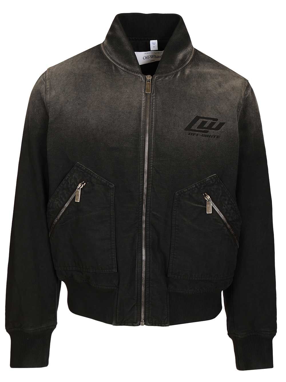 Off-White Owr Grad Cot Reg Bomber Black Giacche - Nero | 92a77f1d883521996cb2bce5195f1b44b5ce1ff1