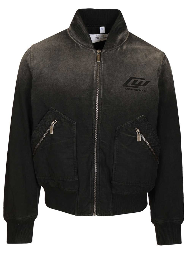 Off-White Owr Grad Cot Reg Bomber Black Giacche - Nero | 92a77f1d883521996cb2bce5195f1b44b5ce1ff1