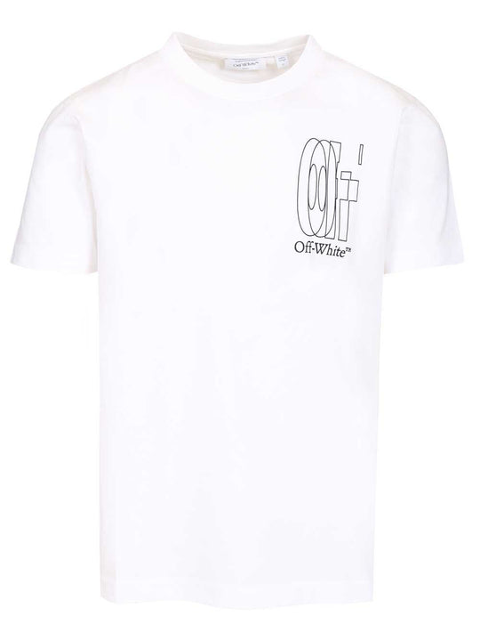 Outl Dbl Arr S/S Slim Tee White T-Shirt Bianco