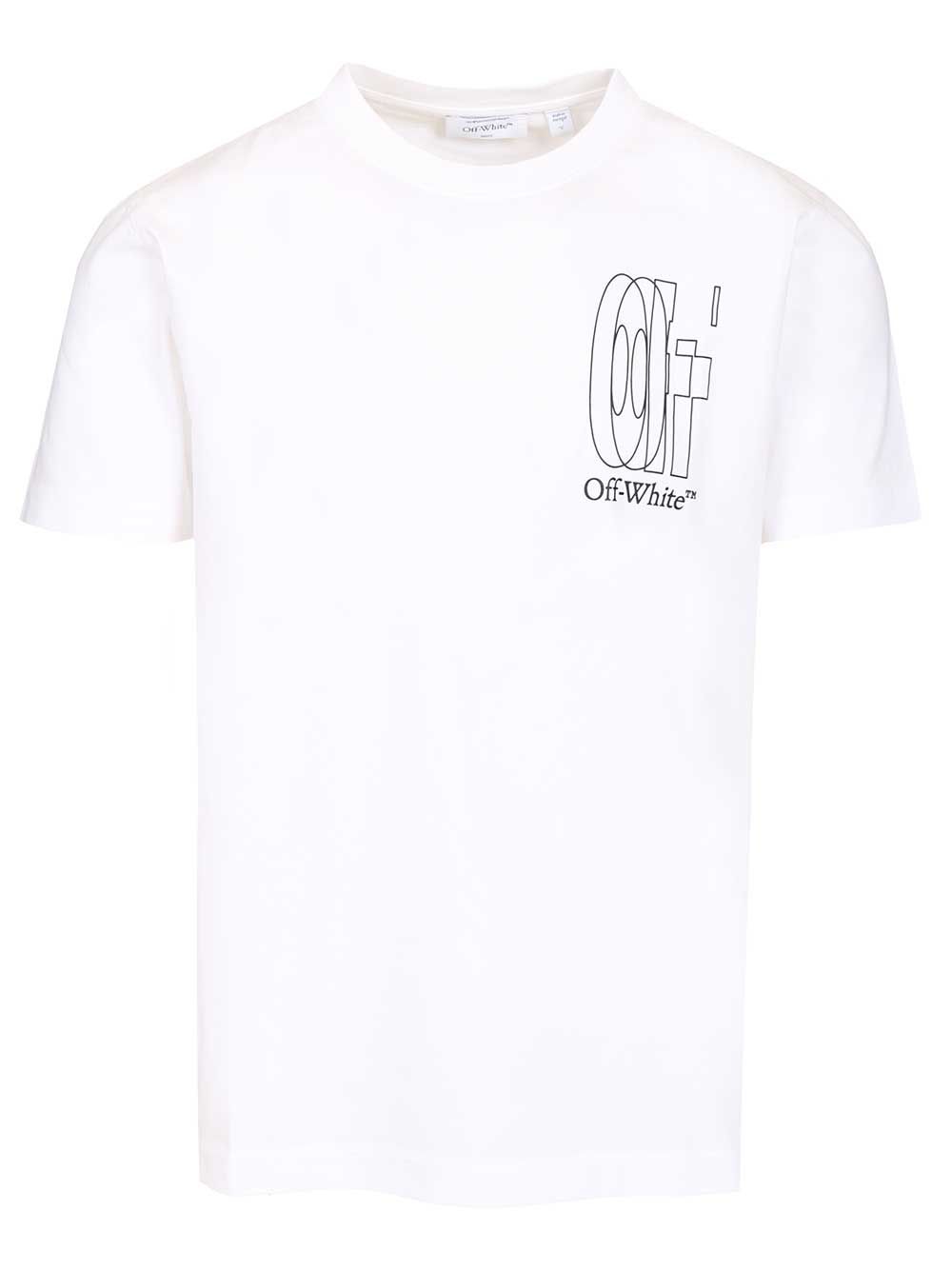 Off-White Outline Double Arrow Slim T-Shirt - Bianco | c7c8e487237809bc0f82f851a7f89de3474a070a