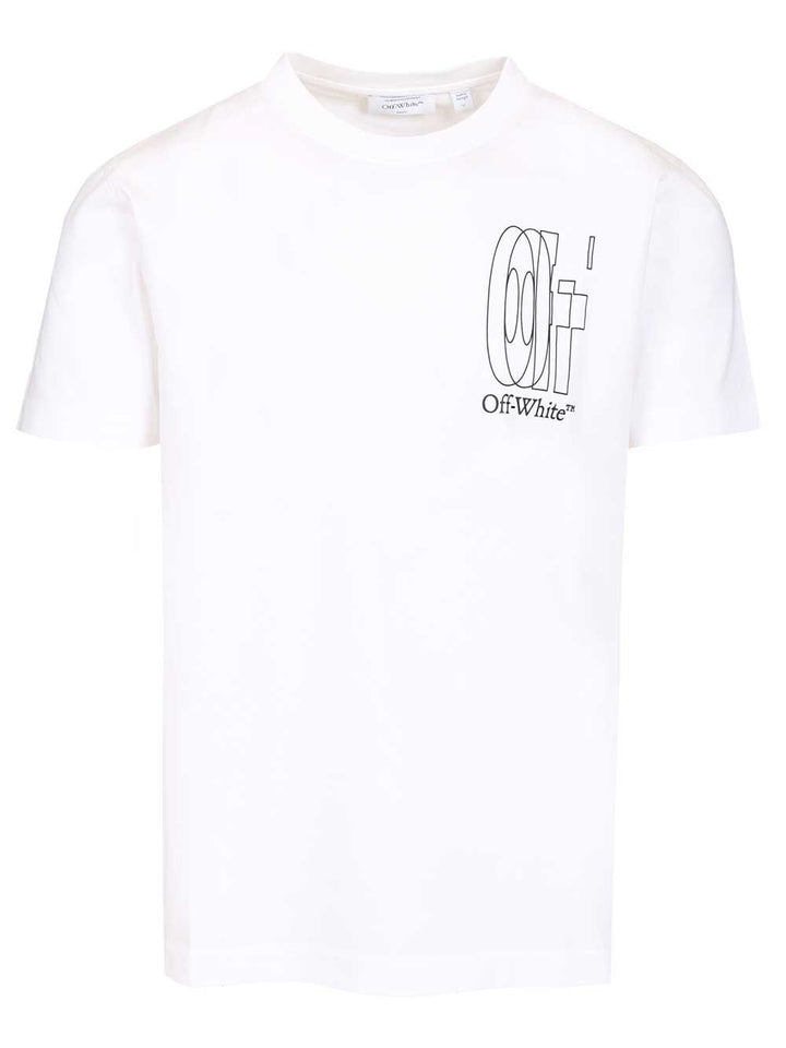 Off-White Outline Double Arrow Slim T-Shirt - Bianco | c7c8e487237809bc0f82f851a7f89de3474a070a