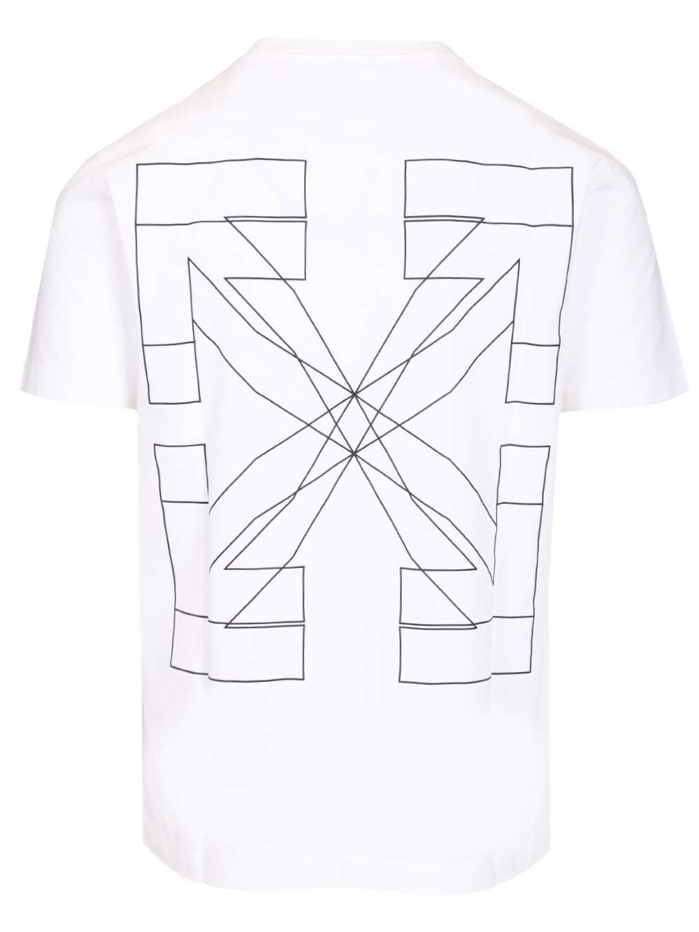 Off-White Outline Double Arrow Slim T-Shirt - Bianco | d92d4f6da6cb68515a71c639d68f2a9fc4359242